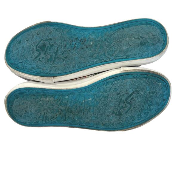 Blowfish White Floral Sneakers women’s 7 - Picture 5 of 7